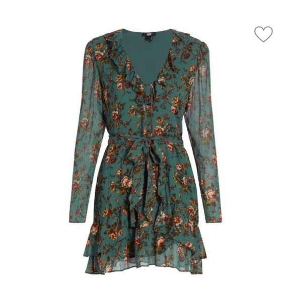 Paige Tamera Dress Fog Blue Multi Silk | Large - Picture 2 of 9